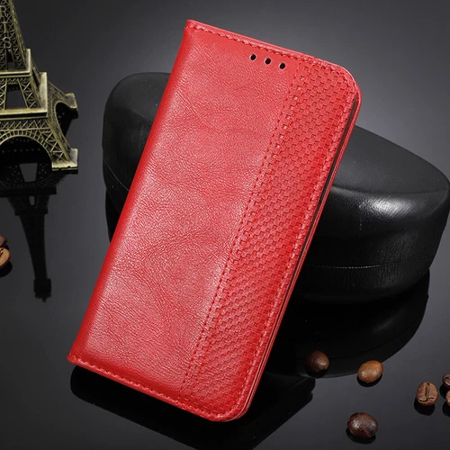 For Motorola Edge (2021) Retro Leather Wallet Flip Stand Case + Screen Protector - Picture 23 of 33