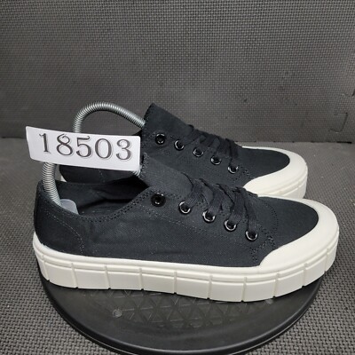 star NoBo No Boundaries Shoes Womens Sz 9 Black White Canvas Low Top