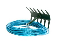 LAKE / POND WEED RAKE 8inch DOUBLE SIDED & 20 Metres ROPE. AQUATIC WEED REMOVAL