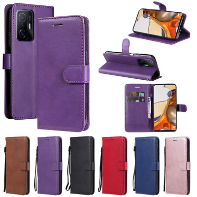 Stoßfeste PU-Leder Flip Wallet Case Handyhülle für Xiaomi 12 11T Pro Poco M4 Pro