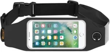 Reiko Running Sport Belt for 5 Inch Devices with Two Pockets, Cell Phone Case