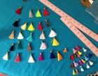 Custom Long Interior Design Beads Wood Garland w Tassels Swag Styling Decor Boho — photo 6