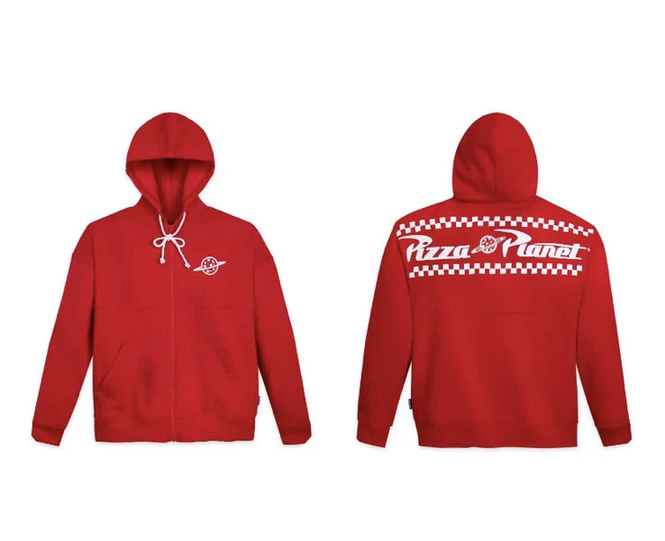 Disney Parks Toy Story Pizza Planet Spirit Jersey Zip Hoodie