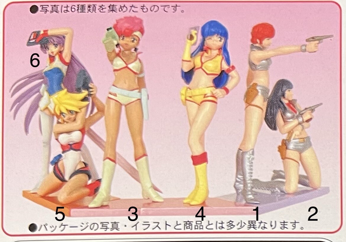Dirty Pair Yuri & Kei Figurine (Choose one figurine: #1 to #6