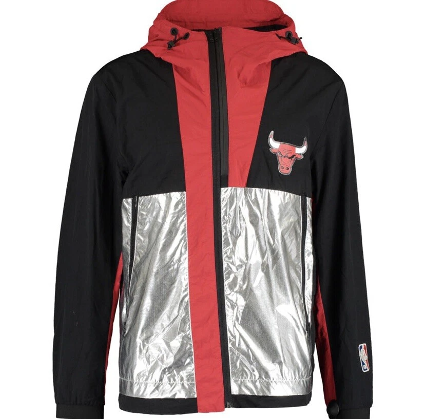 MARCELO BURLON New Chicago Bulls NBA Panelled Windbreaker Sz S RRP£715