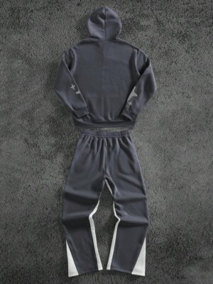 Men's Letter Print Hoodie & Sweatpants 2 Pieces Set Men Graphics