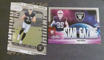 2024 Absolute Brock Bowers RC Lot Of 2