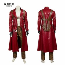 Devil May Cry 3 Dante cosplay leather costume no pants