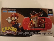 Red PVP Station Light 3000 Game Console 2.8" LCD Screen Hand Held / TV Play