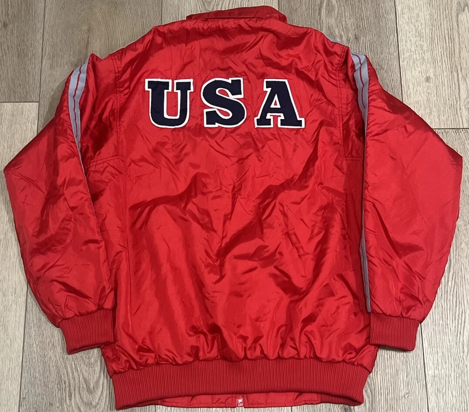Chaqueta De Colección Años 80 Asics Nylon Roja EE. UU. Para Hombre Talla Grande Ropa Deportiva Japón Retro Foto 2 de 4