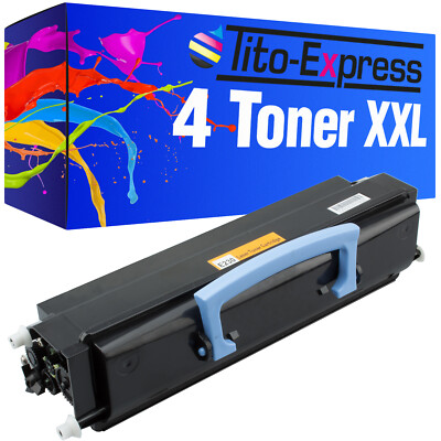 4x Toner PlatinumSerie für Lexmark E230 E232 E234 E240 E330 E332 E340 E342 E342N