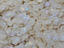 5,000 pcs Iridescent AB Ivory 5mm Round Cup Tiny Loose Sequins Sewing Crafts