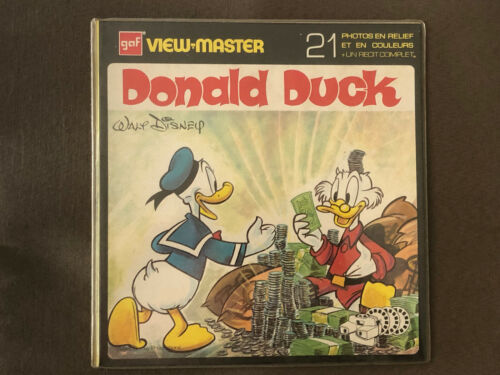 vintage Walt Disney : view-master GAF - Donald duck  années 60 - neuf  - 第 1/2 張圖片