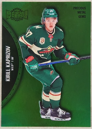 Kirill Kaprizov [Green] #27 2021 Skybox Metal Universe card