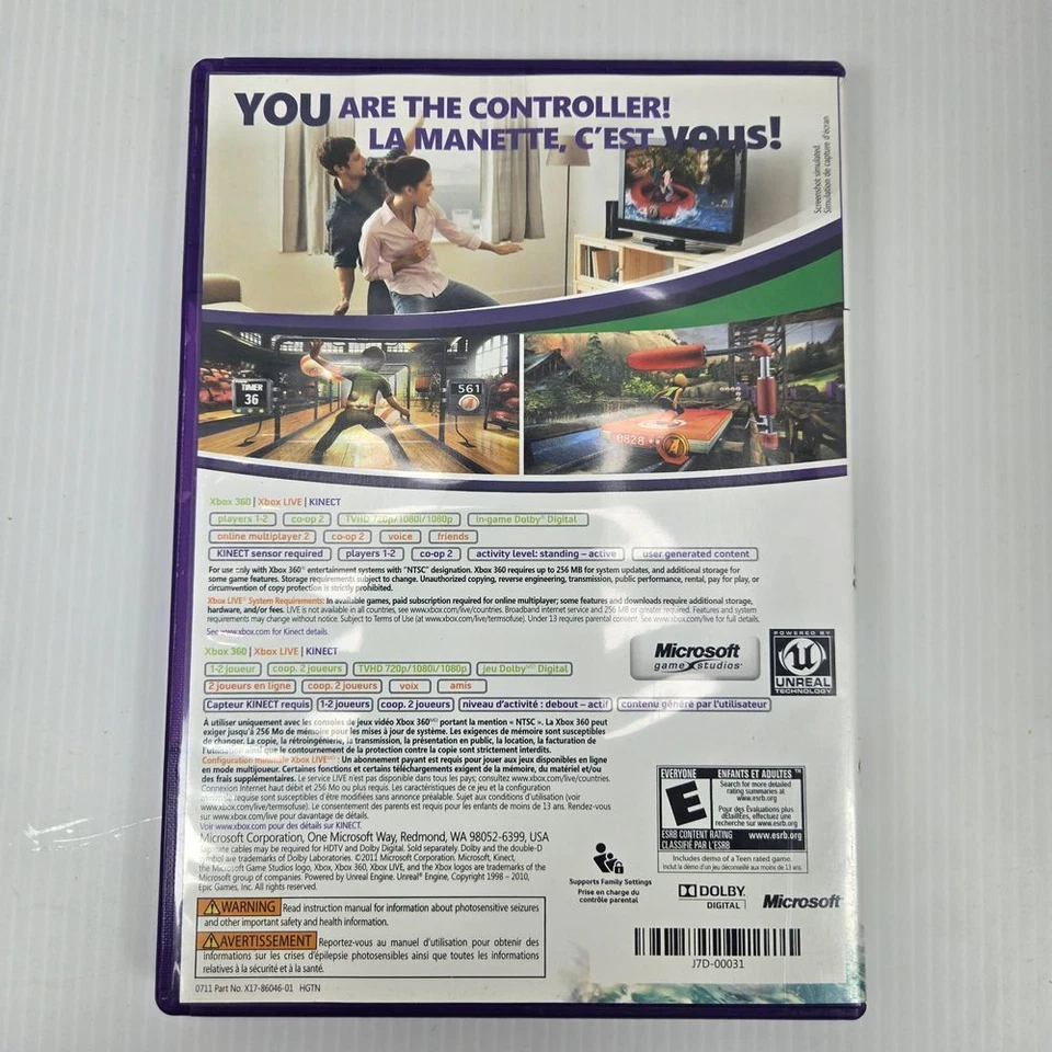 Xbox 360 Kinect Adventures Game Complete with Manual - Motion Sensor Required - Image 2 of 4