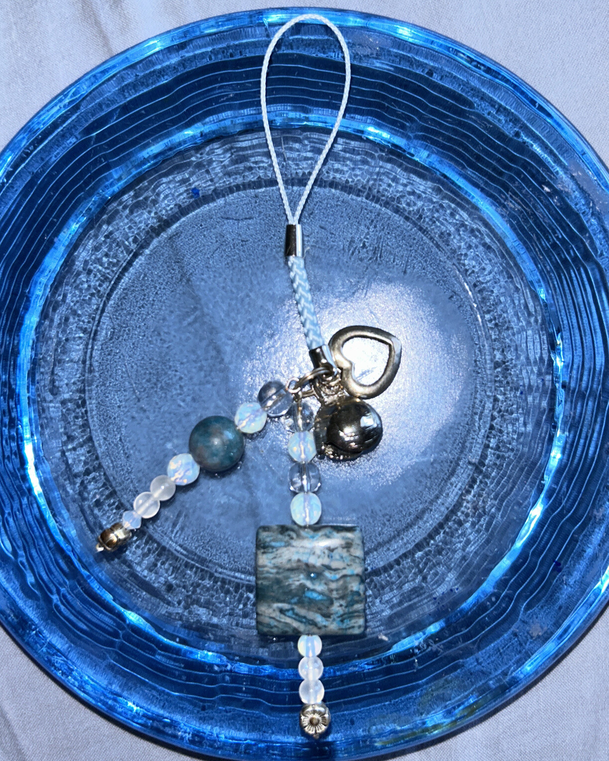Protective Charm Crystal Tassel Beads And Bell. Fidget Toy