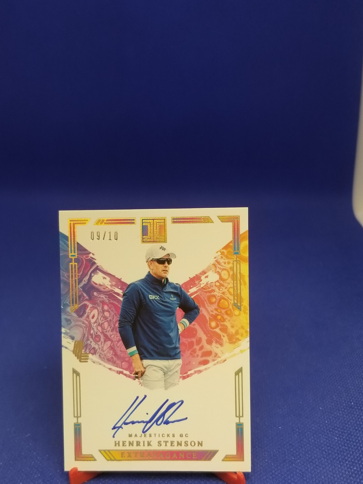 Henrik Stenson 2024 Impeccable LIV Golf Autograph #EA-HST 9/10
