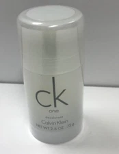 Calvin Klein CK One Deodorant Stick For Men 2.6 oz/75 g New Sealed 