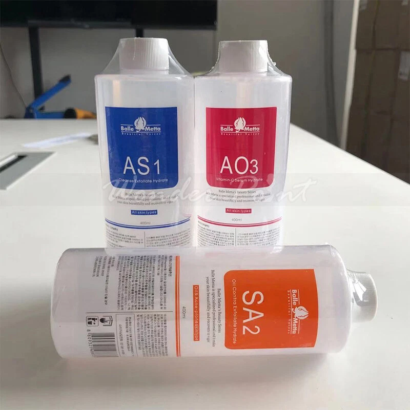 3Bottles Aqua Hydra Peeling Solution Hydro Serum for Dermabrasion Facial Machine - Image 2 of 4