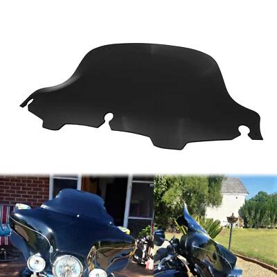 8'' Noir Vague Pare-brise Carénage Pour Harley Electra Street Glide 2008-2013 - Photo 1/4