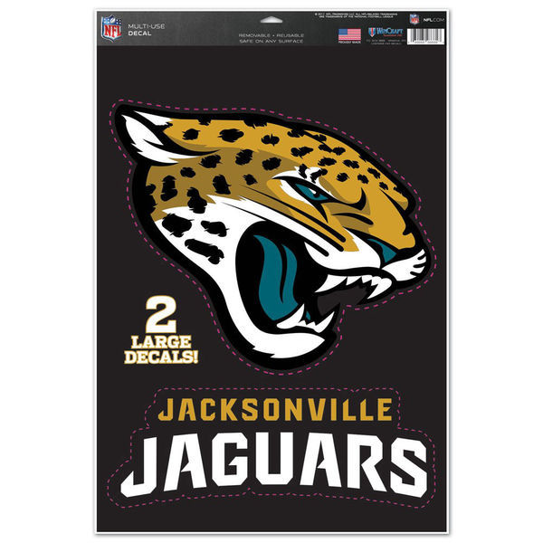 Jacksonville Jaguars 11" x 17" Multi Use Decals (2 Decals) Auto