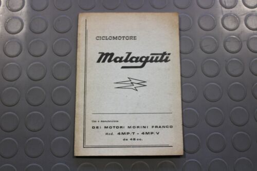USO E MANUTENZIONE MALAGUTI FRANCO MORINI 4MP/T 4MP/V 1972 MOTO EPOCA OVALINO - Foto 1 di 5