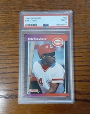 1989 Donruss #80 Eric Davis PSA MINT 9! Reds