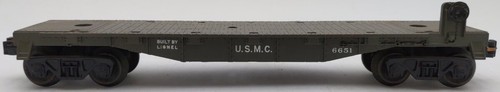 Coche cañón Lionel 6651 vintage O USMC Olive Drab EX | Zustand: Used