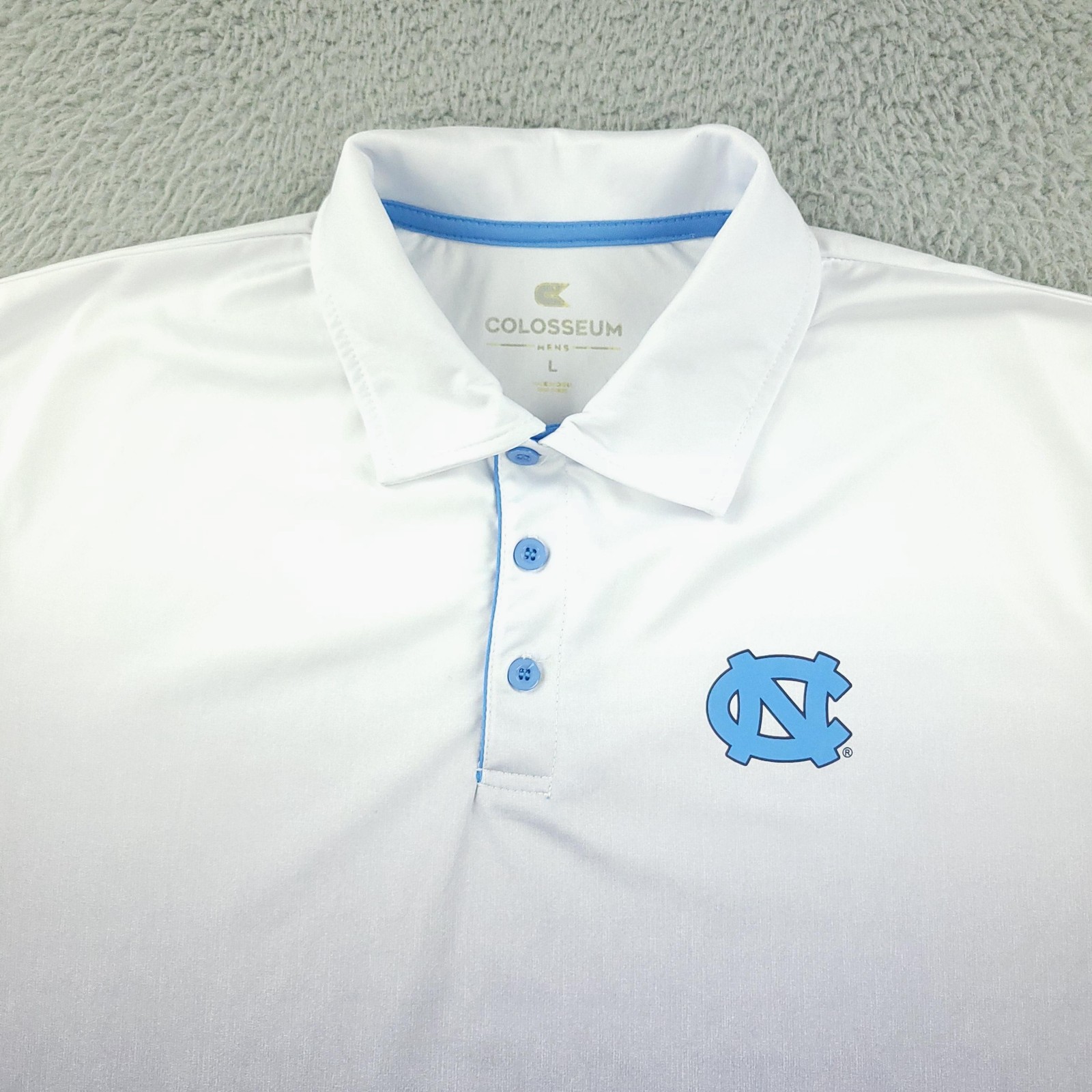 North Carolina Tar Heels Shirt Mens Large NCAA Basketball Polo Colosseum