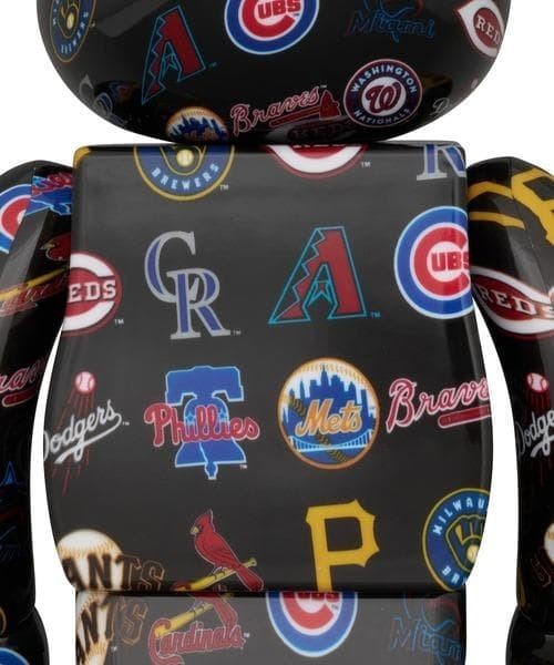 BE@RBRICK AMERICAN LEAGUE (TM) BLACK Ver. 400% & 100% MLB MEDICOM