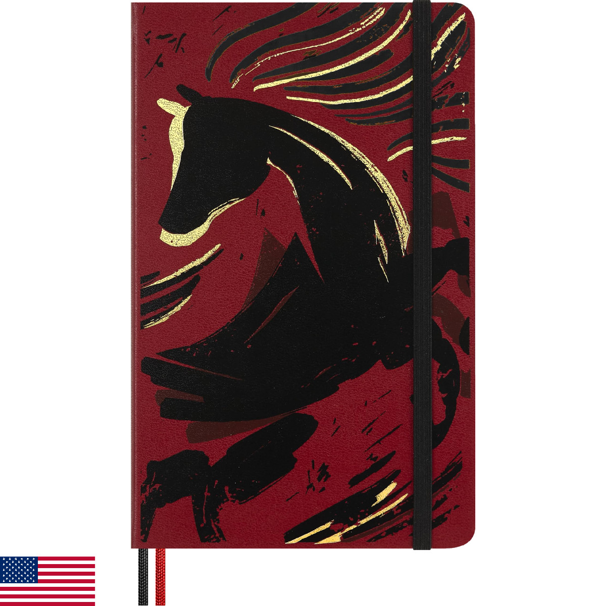 Moleskine Limited Edition Year of the Horse 2026 Woodcut Notebook Hard Cover Lar