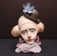  Clowns head bowler hat  figurine by Lladro, ...