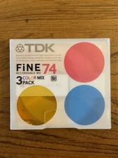 3-pack TDK Fine Series 4 74min Recordable MiniDiscs. 2006 Japan. New Sealed
