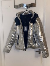 Pretty Little Thing Metallic Ski Jacket 12
