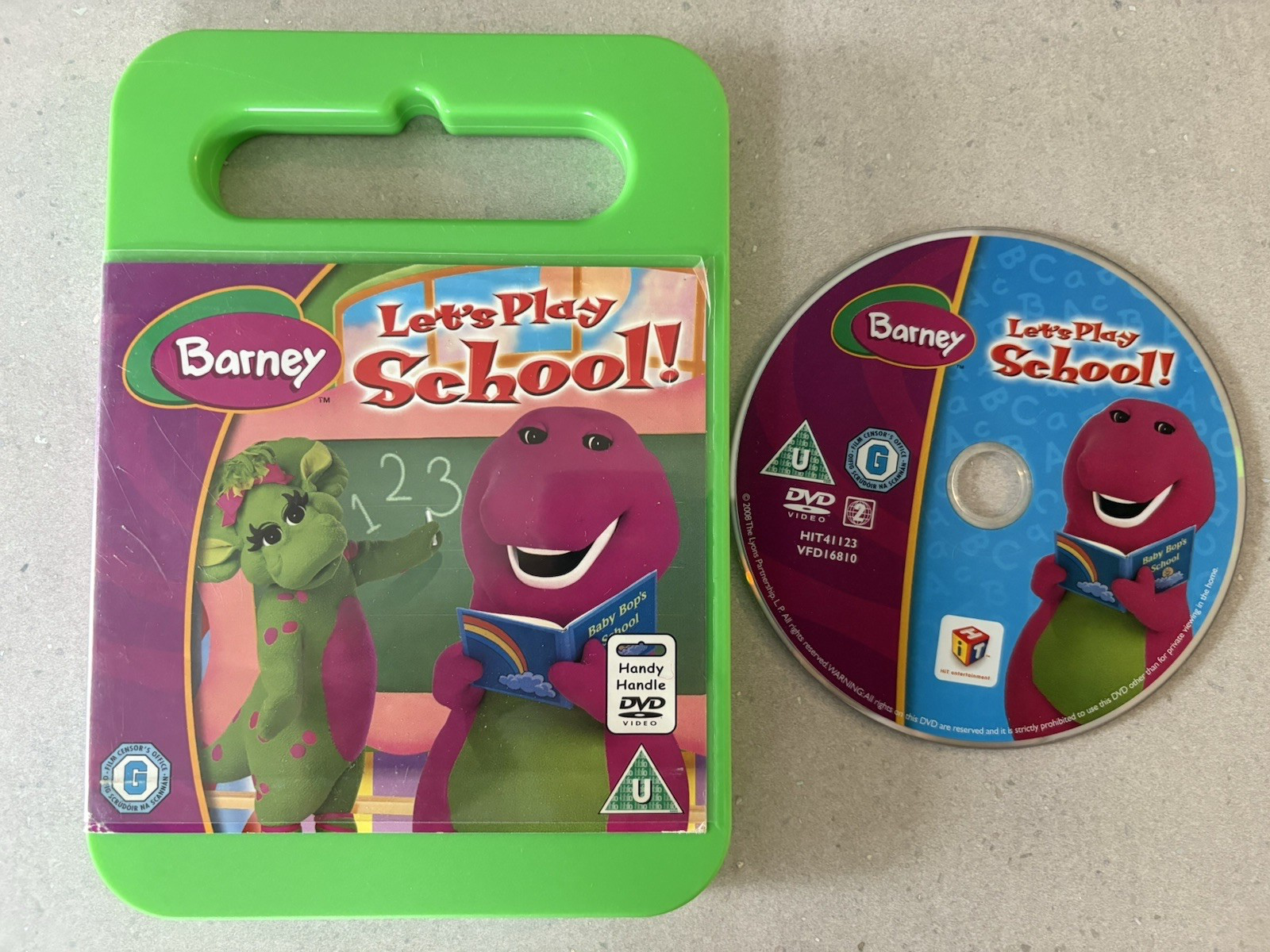 BARNEY THE DINOSAUR  - Let's Play School : Carry Me Children's DVD