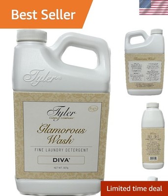 Tyler Glam Wash Diva: 32 Fl Oz Luxury Natural Laundry Detergent, Hypoallergenic