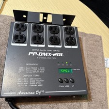 American DJ PP-DMX20 4 CHANNEL DMX POWER PACK, 8 OUTLET, AC 120V 60Hz 15 A Max