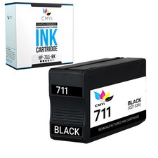 Compatible HP 711 Black Ink Cartridge for HP DesignJet T120, T520 Printers