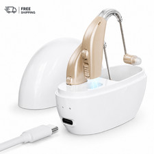 Wuvee Z102 Hearing Amplifier Seniors Rechargeable Noise Cancelling In-Ear Case