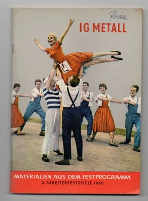 IG Metall Materialien aus dem Festprogramm 2 Arbeiterfestspiele 1960 - Bild 1 von 3
