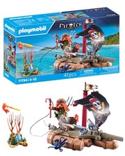 Playmobil Pirate Raft Adventure Playset With Treasure Cannons And Accessories