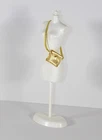 Vintage Barbie Doll Gold Dimple Clutch Purse with Strap Crossbody Accessories