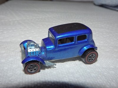 Hot Wheels Redline 1968 Blue Classic 32 Ford Vicky survivor!