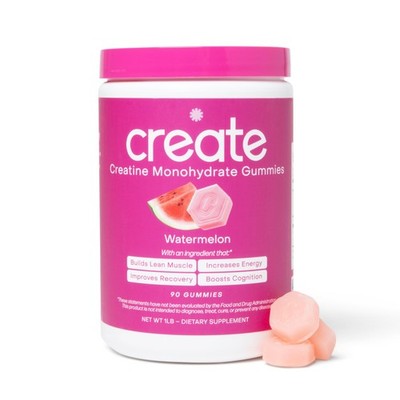 Create Creatine Monohydrate Gummies for Men & Women - Boost Focus Strength an...