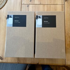 2X Astro Lighting - Anton - 1106006 - Black White Glass IP44 Bathroom Wall Light