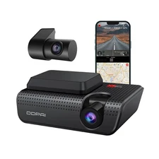 DDPAI Dash Cam 4K Front and Rear,5G WiFi, GPS, Dual Car Dash Camera 2160P Fro...