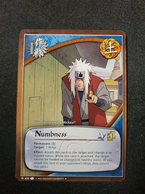 Naruto CCG Numbness 405 LP 1st Edition Shonen Jump See Pics 