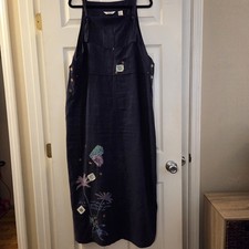 Natalie & Me Weekend XL linen/rayon blue maxi...