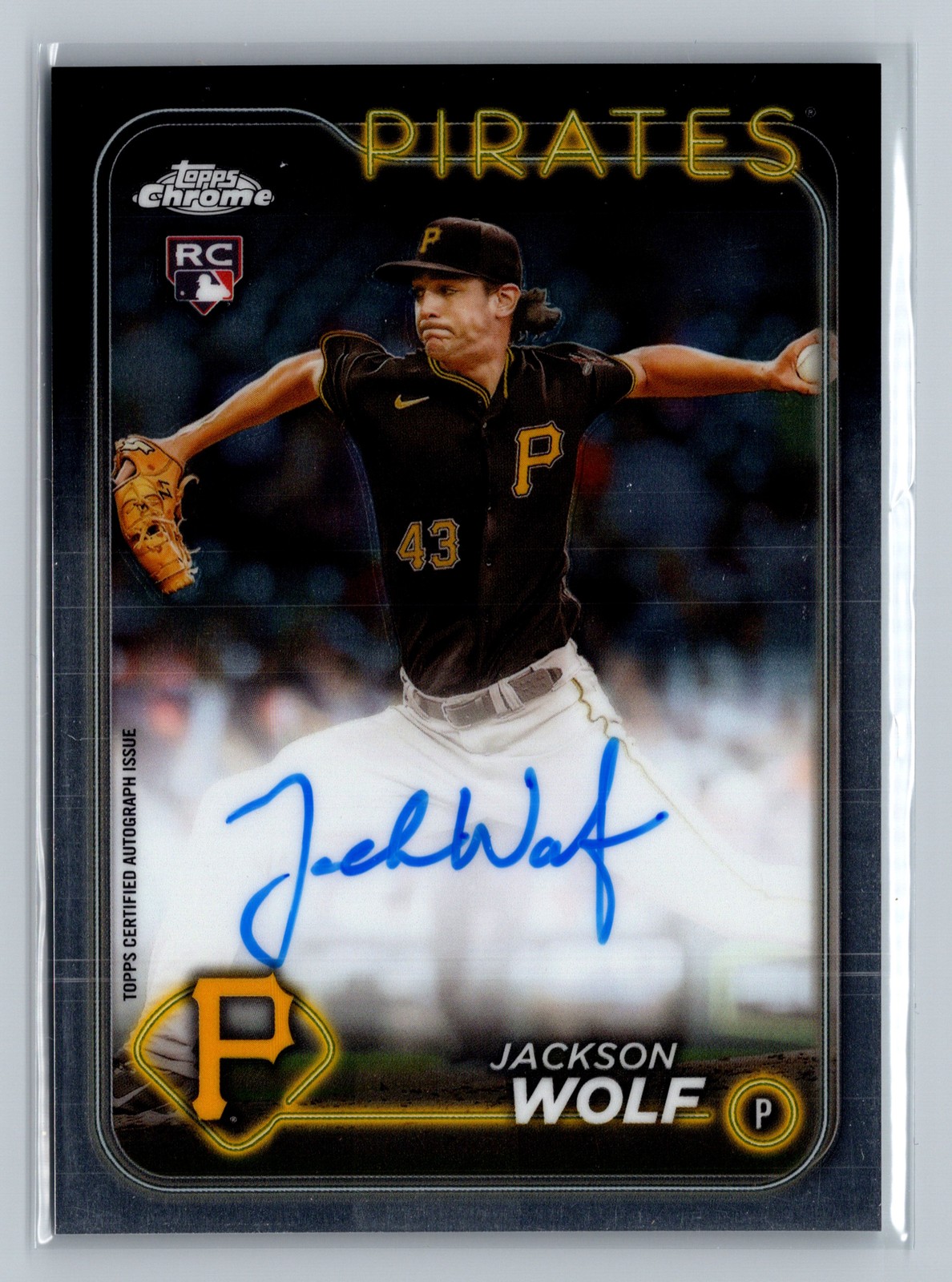 2024 Topps Chrome #RA-JWO Jackson Wolf Rookie Autographs