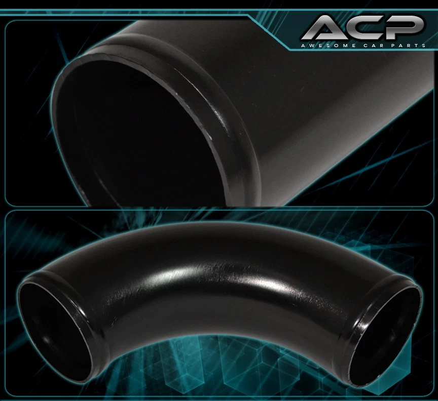 28"X7"X2.75" Front Mount Intercooler Set+ 2.5" T6061 Aluminum Pipe Piping Kit — 第 2/3 张图片